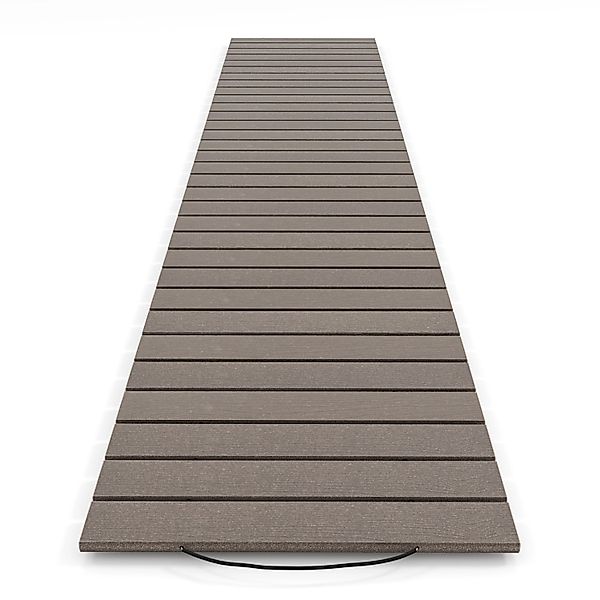 Costway Rollweg Aus HDPE Gartenweg Wetterfest 242 x 43cm Grau günstig online kaufen