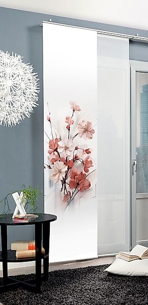 HOME WOHNIDEEN Schiebegardine "LOTUS" Paneelwagen 1 Stk. tlg. Schiebewand S günstig online kaufen