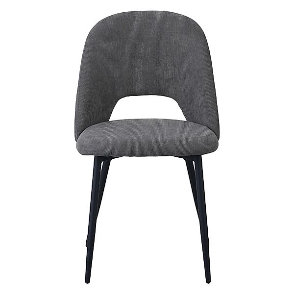Albatros Esszimmerstuhl SILVI Cord 2er Set Grau günstig online kaufen