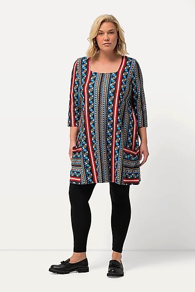 Ulla Popken Longshirt Longshirt Taschen A-Linie günstig online kaufen