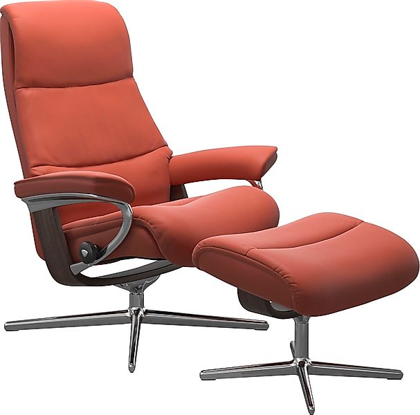Stressless "View" Set, Relaxsessel mit Hocker, mit Hocker, mit Cross Base, günstig online kaufen