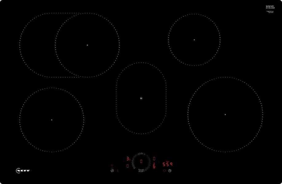 NEFF Induktions-Kochfeld "T58PHF1L0" mit virtueller Twist Touch Bedienung günstig online kaufen