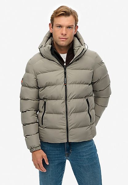 Superdry Steppjacke "HOODED SPORTS PUFFER JACKET" mit Kapuze Kunstfaser, re günstig online kaufen