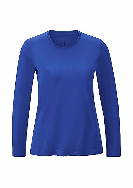 GOLDNER Longpullover "Kurzgröße T-Shirt mit Rundhals" Ohne günstig online kaufen