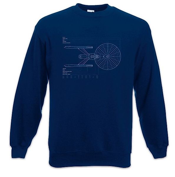 Urban Backwoods Sweatshirt Blueprint U.S.S. Federation Sweatshirt Star SciF günstig online kaufen