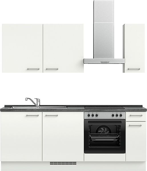 nobilia Küchenzeile ""Laser I", Ausrichtung wählbar, Breite 210 cm" vormont günstig online kaufen