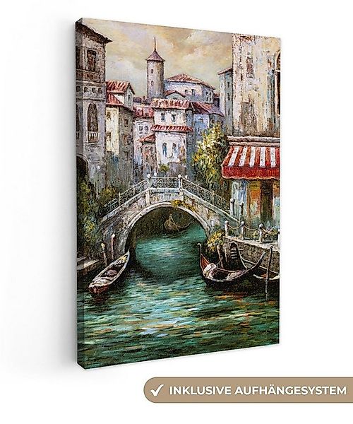 OneMillionCanvasses® Leinwandbild Kunstdrucke - Öl - Wasser - Graben - Ital günstig online kaufen