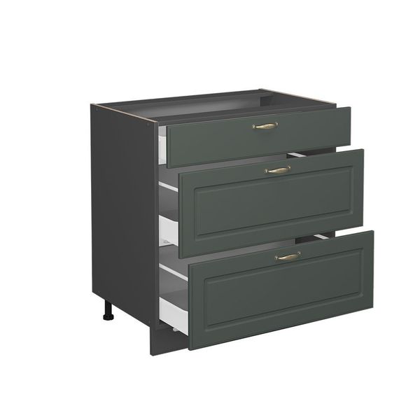 Vicco Unterschrank Fame-Line, Grün-Gold Landhaus/Anthrazit, 80 günstig online kaufen