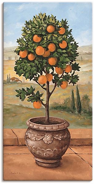 Artland Wandbild "Orangenbaum" Bäume 1 Stk. tlg. als Leinwandbild, Wandaufk günstig online kaufen
