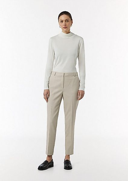comma 7/8-Hose Hose Strukturierte Cigarette-Pants mit Bügelfalten günstig online kaufen