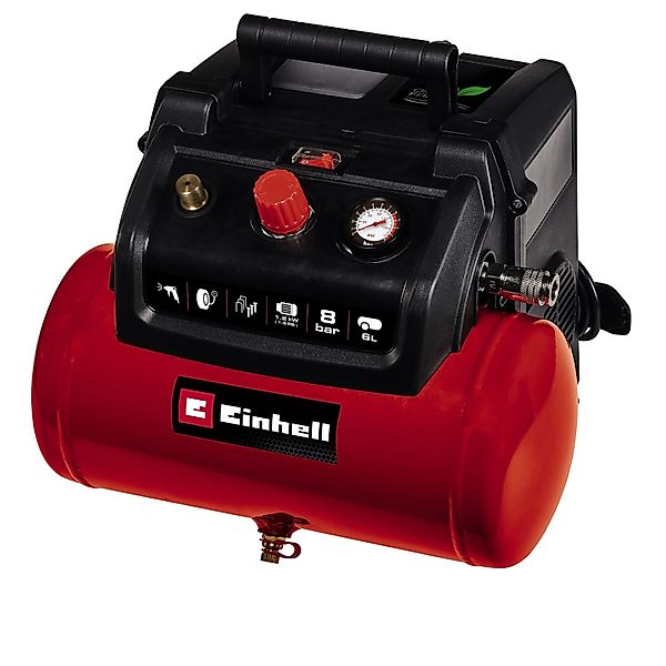 Einhell Kompressor TC-AC 190/6/8 OF, 1200 W, max. 8 bar, 6 l günstig online kaufen