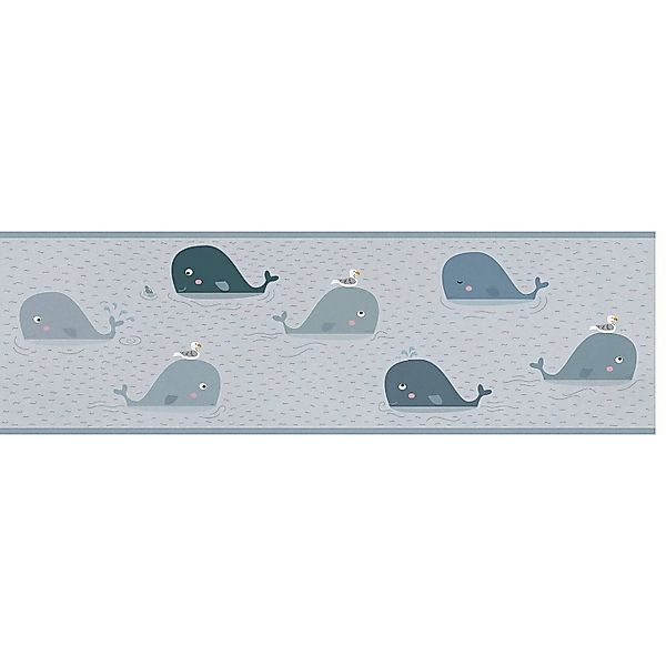 PROFHOME 403735-GU Tiermotiv Tapete Kindertapete Matt Grau 0,75 m2 0,15 m x günstig online kaufen