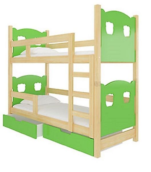Hochbett MARABA (Etagenbett mit 2 Schlafgelegenheiten) Farbe wählbar günstig online kaufen
