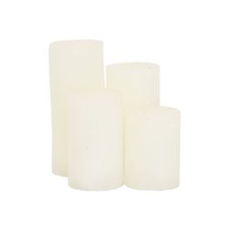 B&S Stumpenkerze Kerzen Frost 4er Set günstig online kaufen