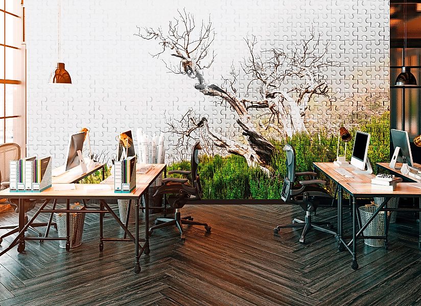 Architects Paper Fototapete »Atelier 47 Death Tree Puzzle 2«, Wald günstig online kaufen