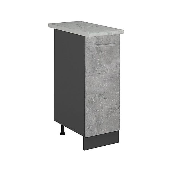 Vicco Apothekerschrank R-Line, Beton/Anthrazit, 30 cm AP Marmor günstig online kaufen