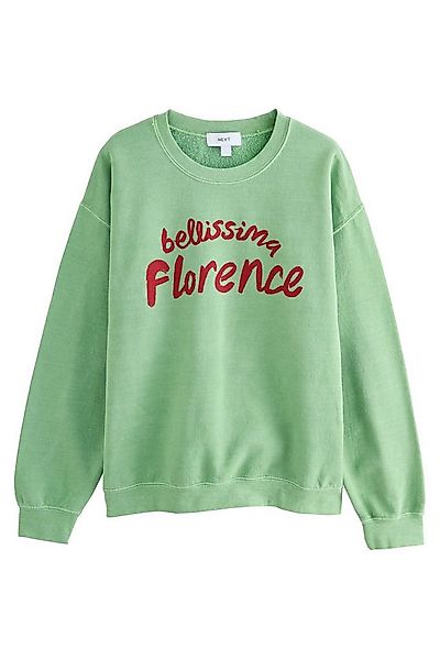 Next Sweater Relaxed Fit Rundhalssweatshirt mit Vintage-Grafik (1-tlg) günstig online kaufen