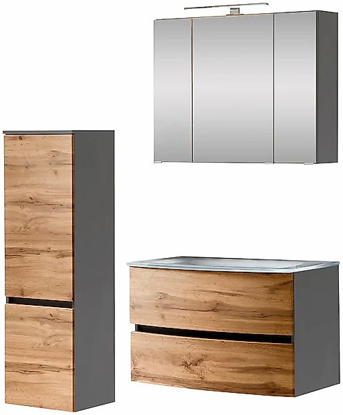 welltime Badezimmer-Set »Kaunas« Set, 3 Stk. tlg. günstig online kaufen