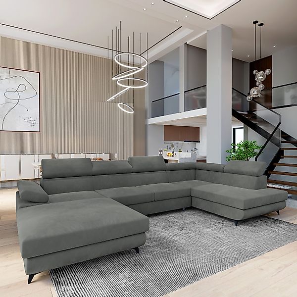 Masseno Ecksofa RUBANO mit Schlaffunktion U-Form, günstig online kaufen