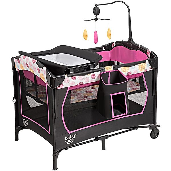 COSTWAY Baby-Reisebett 4 in 1 Wickeltisch, günstig online kaufen