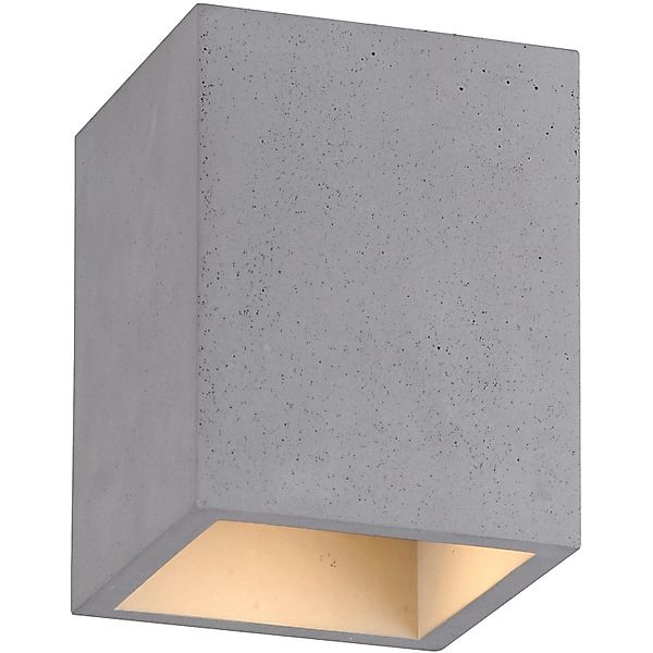 Paul Neuhaus Deckenleuchte Eton Beton 11 x 14 cm eckig günstig online kaufen