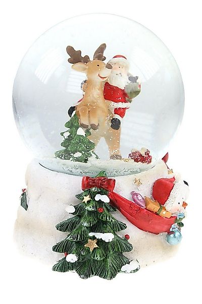 ELLUG Spieluhr 100mm mit Weihnachtsmann/Rentier 14,5cm, Mit Schneeflocken-E günstig online kaufen