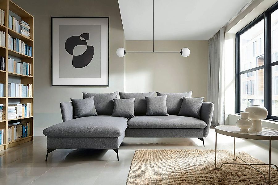 andas Ecksofa "LIVORNO,258 cm, L-Form,", Schlaffunktion u. Bettkasten (139/ günstig online kaufen