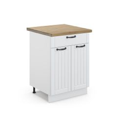 Vicco Unterschrank Fame-Line, Weiß Landhaus/Weiß, 60 günstig online kaufen
