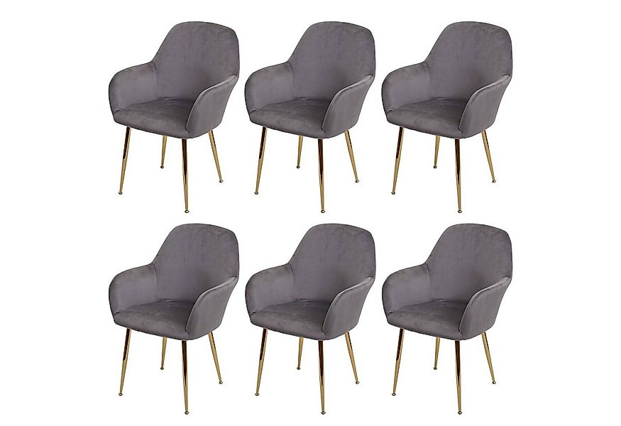 MCW Esszimmerstuhl MCW-F18 (Set, 6 St), 6er-Set, verstellbare Fußbodenschon günstig online kaufen