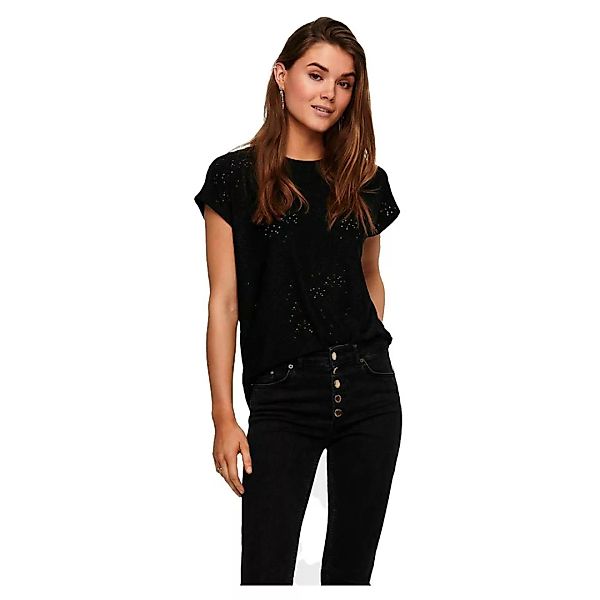 Only Smilla Kurzärmeliges T-shirt XS Black günstig online kaufen