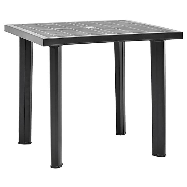 vidaXL Gartentisch Anthrazit 80x75x72 cm Kunststoff 48804 günstig online kaufen