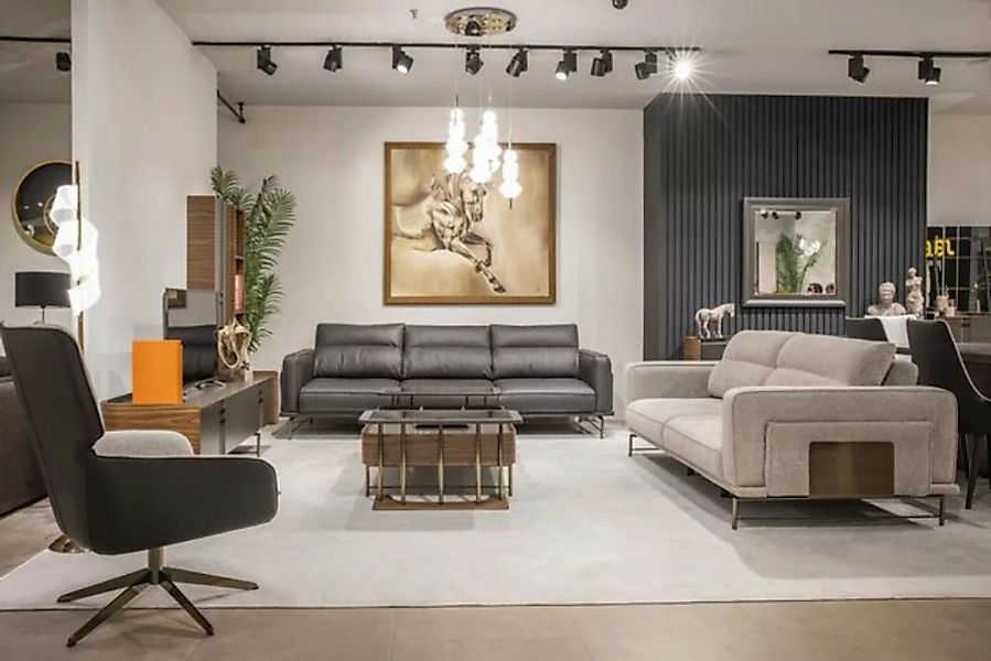 JVmoebel Sofa Sofagarnitur 4+3+1 Wohnzimmer Luxus Sofa Modern Neu Komplett günstig online kaufen
