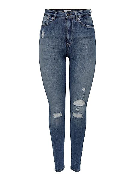ONLY Onlpower Push-up Extra High Waist Jeans Damen Blau günstig online kaufen