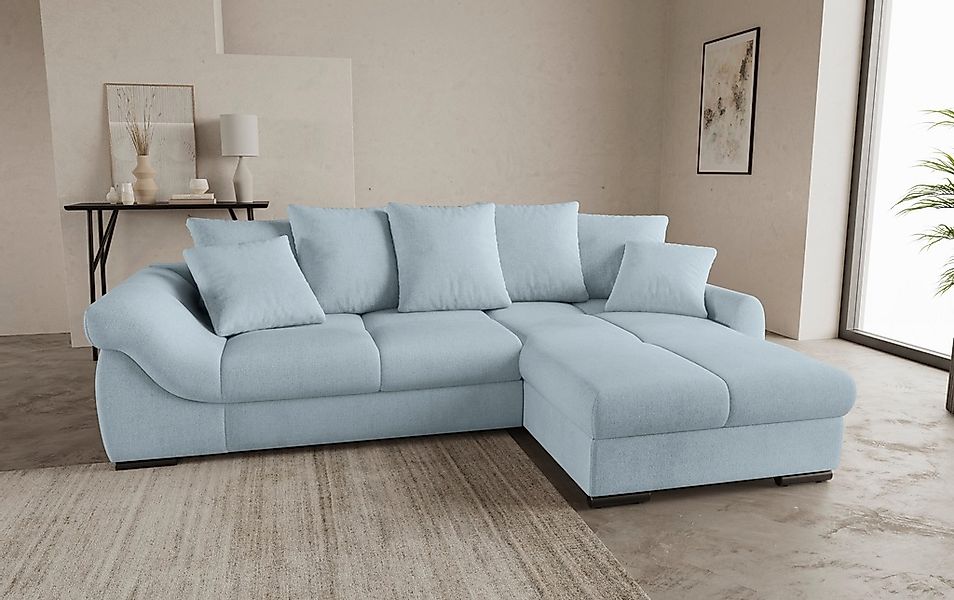 Mr. Couch Ecksofa "Livorno DuraFlex L-Form", inkl. Hochschläfer-Bettauszug, günstig online kaufen