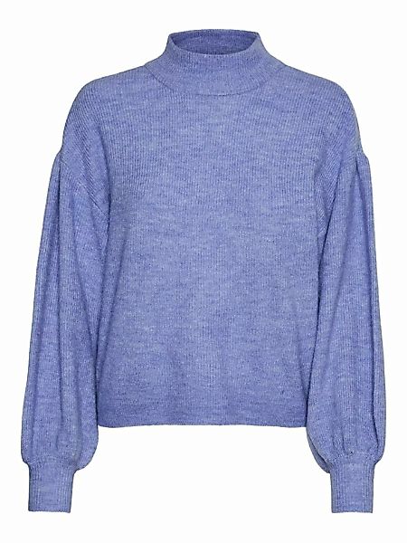 VERO MODA Petite Funnelneck Pullover Damen Blau günstig online kaufen