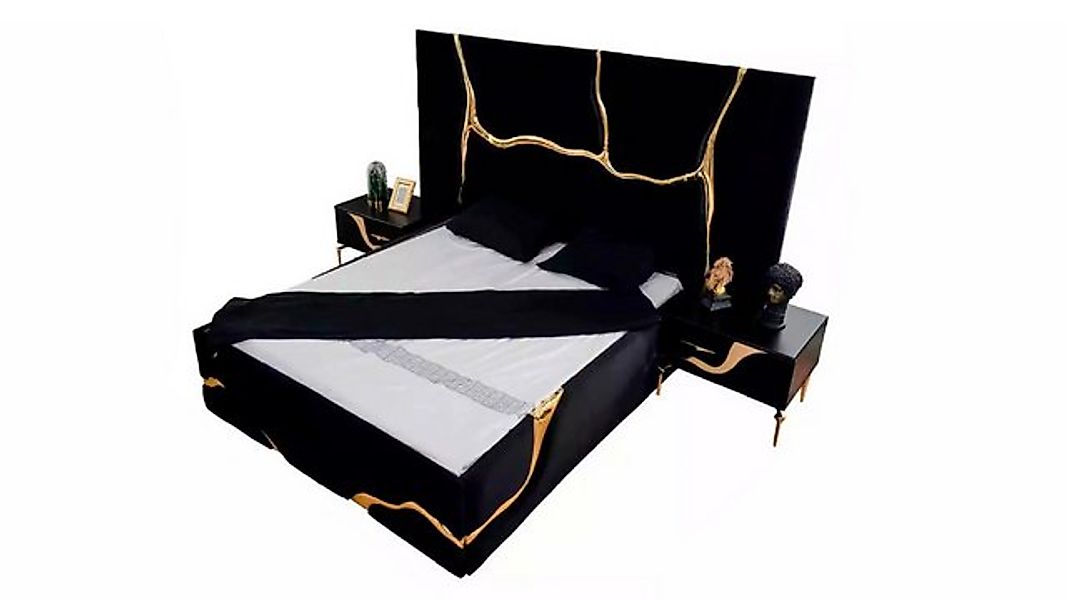Xlmoebel Bett Exklusives Schlafzimmermöbel mit Bett und goldenem Schlangenm günstig online kaufen