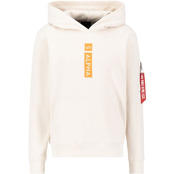 Alpha  Sweatshirt Alpha Puff Print Hoodie - jet stream white günstig online kaufen