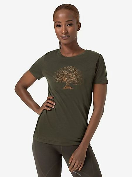 SUPER.NATURAL Print-Shirt Merino T-Shirt W TREE OF KNOWLEDGE TEE geruchshem günstig online kaufen