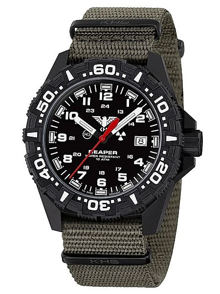 KHS Schweizer Uhr Reaper MKII Olivgrün/Schwarz günstig online kaufen
