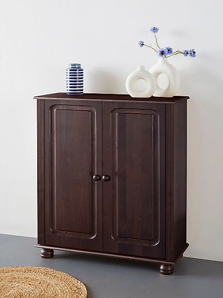 Home affaire Highboard "Mette", Kommode mit 2 Einlegeböden, Breite 85cm, Ti günstig online kaufen