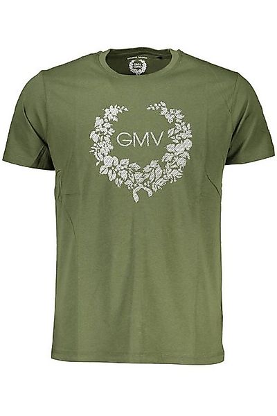 GIAN MARCO VENTURI T-Shirt Grünes Kurzarm-Herren-T-Shirt mit Rundhals & günstig online kaufen