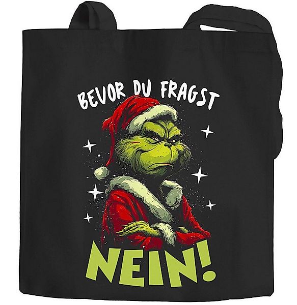 MoonWorks Einkaufsshopper Jutebeutel Weihnachten Bevor du fragst NeinSpruch günstig online kaufen