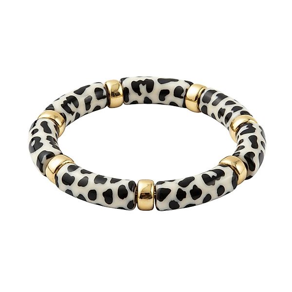KARMA Armband Damen Acryl dehnbar Leo günstig online kaufen