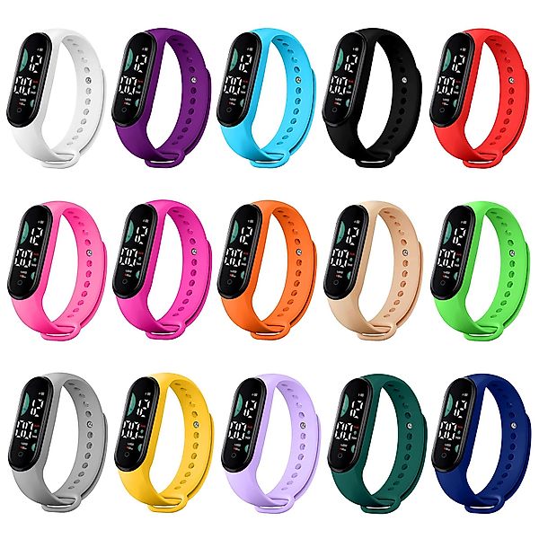 Taffstyle Quarzuhr Digitale Armbanduhr LED Silikon günstig online kaufen