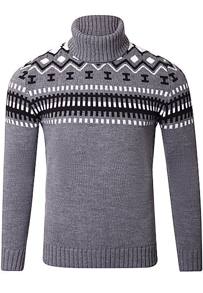 Reslad Strickpullover Reslad Rollkragenpullover Herren Grobstrick günstig online kaufen
