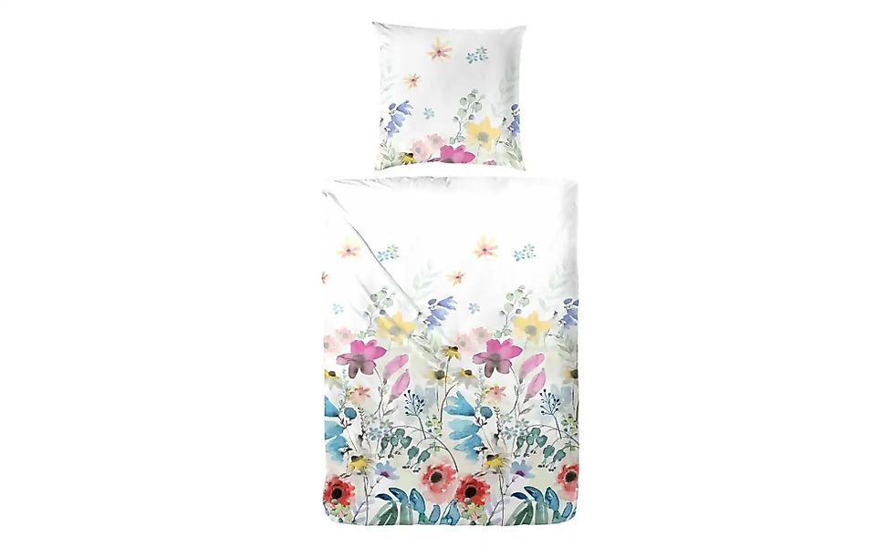 Primera Bettwäsche "Mako-Satin-Bettwäsche Alpine Garden" 2 Stk. tlg. mit ku günstig online kaufen