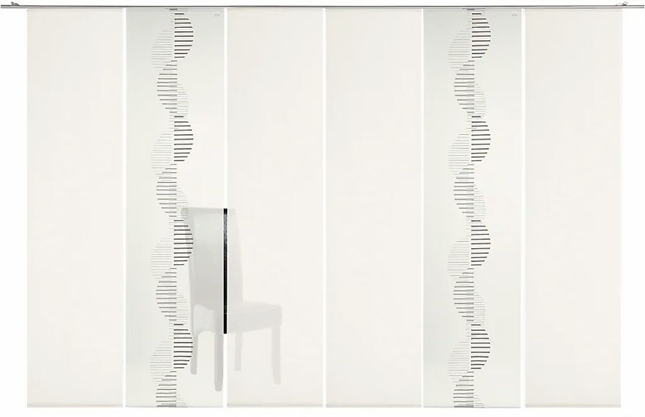 Neutex for you Schiebegardine "Indie" Paneelwagen 6 Stk. tlg. moderne Natur günstig online kaufen