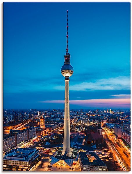 Artland Wandbild "Berlin Fernsehturm", Deutschland, (1 St.), als Leinwandbi günstig online kaufen