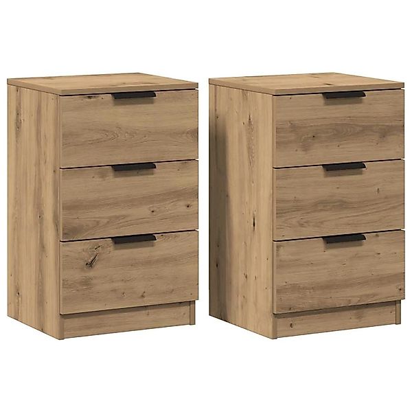 vidaXL Nachttische 2 Stk, Artisan-Eiche 40x36x65 cm Holzwerkstoff 856935 günstig online kaufen