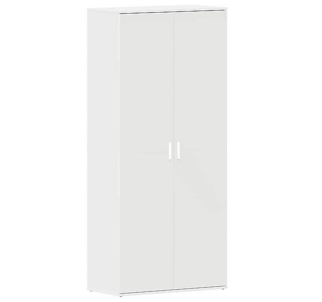 vidaXL Schuhregal Schuhschrank mit Tür Weiß 80 x 39 x 180 cm Holzwerkstoff, günstig online kaufen